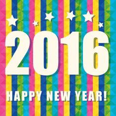 Happy new year colorful card N3