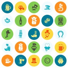 Saint Patricks Day Icon Set N12