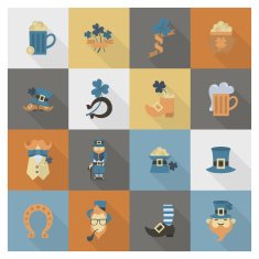 Saint Patricks Day Icon Set N16