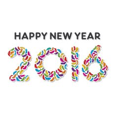 happy new year 2016 design N10