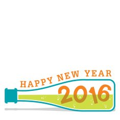 creative happy new year 2016 design