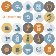 Saint Patricks Day Icon Set N21
