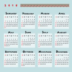 Calendar 2016 N39