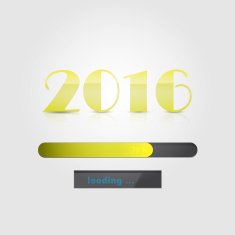 Happy New Year 2016 Colorful greeting card design N4