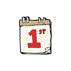 cartoon calendar