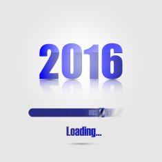 Happy New Year 2016 Colorful greeting card design N5