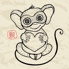 Chinese Zodiac Monkey N20