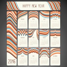 Calendar with mandalas N14