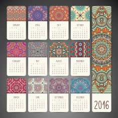Calendar with mandalas N20