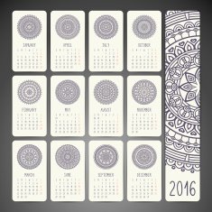 Calendar with mandalas N32