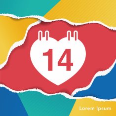 valentine's day calendar icon N4