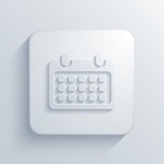 Vector modern calendar light icon N2