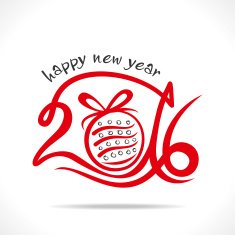 happy new year 2016 design N17