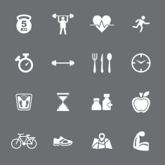 Fitness icon set N13