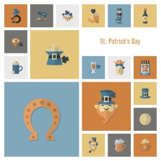 Saint Patricks Day Icon Set N50