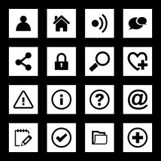 Universal web icon set for Web & Mobile N36