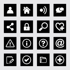Universal web icon set for Web & Mobile N50
