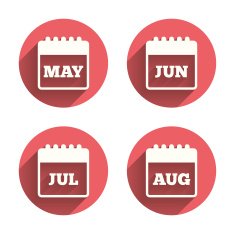 Calendar May June July and August N3 free image download