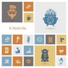 Saint Patricks Day Icon Set N71