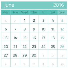 June 2016 free image download