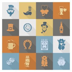 Saint Patricks Day Icon Set N76