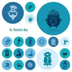 Saint Patricks Day Icon Set N79