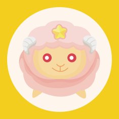 Constellation Aries theme elements