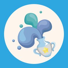 Constellation Aquarius theme elements