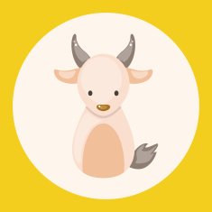 Chinese Zodiac goat theme elements