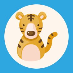 Chinese Zodiac tiger theme elements