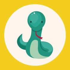 Chinese Zodiac snake theme elements