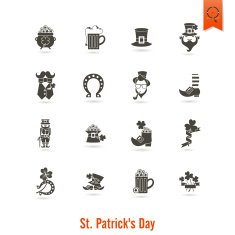 Saint Patricks Day Isolated Icon Set N62