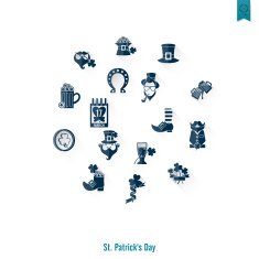 Saint Patricks Day Isolated Icon Set N64