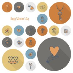 Happy Valentines Day Icons N18
