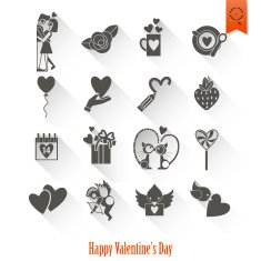 Happy Valentines Day Icons N23