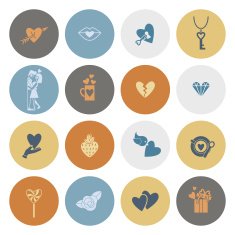 Happy Valentines Day Icons N29