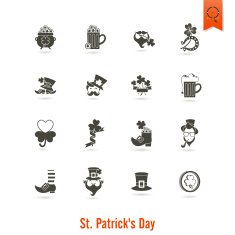 Saint Patricks Day Isolated Icon Set N66