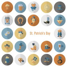 Saint Patricks Day Icon Set N107