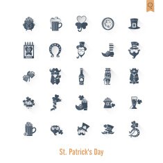 Saint Patricks Day Isolated Icon Set N72