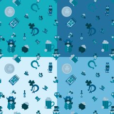 Saint Patricks Day Seamless Pattern N11