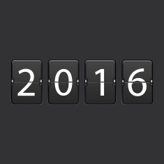 vector modern 2016 New Year background N2