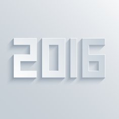 vector modern 2016 New Year background N5