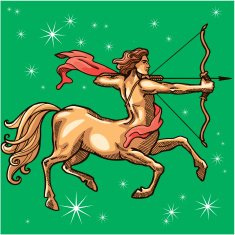 Centaur with bow and arrow Zodiac sign - Sagittarius