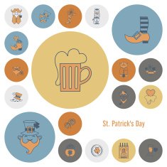 Saint Patricks Day Icon Set N121
