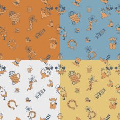 Saint Patricks Day Seamless Pattern N12
