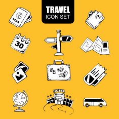 Travel icon set N5