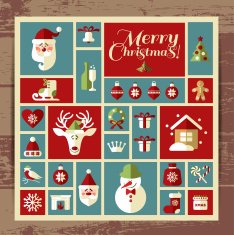 Christmas and new year background N2