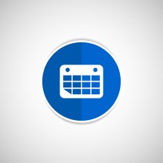 Vector calendar icon Flat design N7
