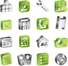 Simple Mobile Phone and Computer icon