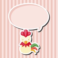 Chinese Zodiac rooster theme elements N2